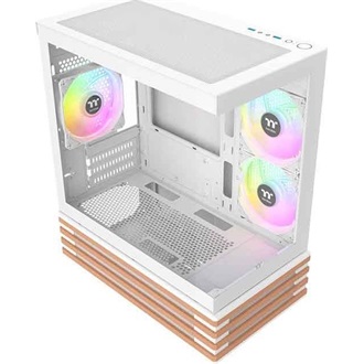 Thermaltake View 170 WS ARGB Snow táp nélküli ablakos MT Mini Tower számítógépház fehér