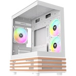 Thermaltake View 170 WS ARGB Snow táp nélküli ablakos MT Mini Tower számítógépház fehér