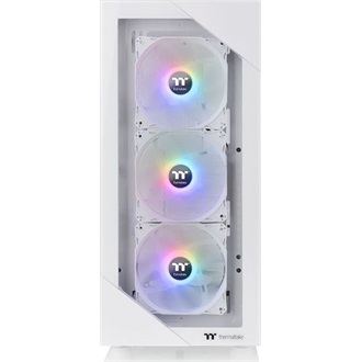 Thermaltake View 200 TG ARGB Snow táp nélküli ablakos Mid Tower számítógépház fehér