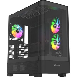 Thermaltake View 290 TG ARGB táp nélküli ablakos Mid Tower számítógépház fekete