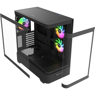 Thermaltake View 290 TG ARGB táp nélküli ablakos Mid Tower számítógépház fekete