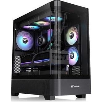 Thermaltake View 290 TG ARGB táp nélküli ablakos Mid Tower számítógépház fekete
