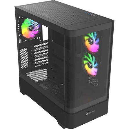 Thermaltake View 290 TG ARGB táp nélküli ablakos Mid Tower számítógépház fekete