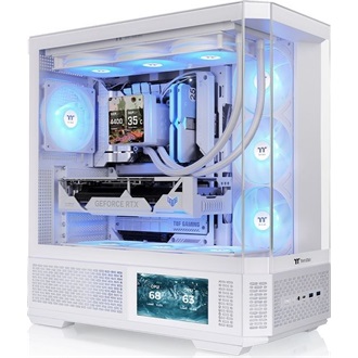 Thermaltake View 370 TG ARGB Snow táp nélküli ablakos Mid Tower számítógépház fehér