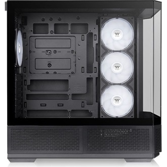 Thermaltake View 370 TG ARGB táp nélküli ablakos Mid Tower számítógépház fekete
