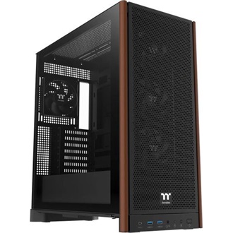 Thermaltake S370 WS táp nélküli ablakos Mid Tower számítógépház fekete