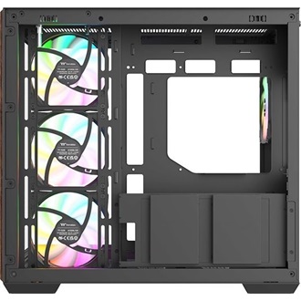 Thermaltake View 380 WS ARGB táp nélküli ablakos Mid Tower számítógépház fekete