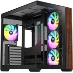Thermaltake View 380 WS ARGB táp nélküli ablakos Mid Tower számítógépház fekete