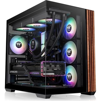 Thermaltake View 380 WS ARGB táp nélküli ablakos Mid Tower számítógépház fekete