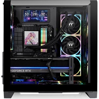 Thermaltake View 390 Air táp nélküli ablakos Mid Tower számítógépház fekete