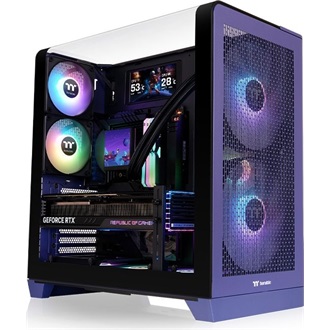 Thermaltake View 390 Air Future Dusk táp nélküli ablakos Mid Tower számítógépház lila