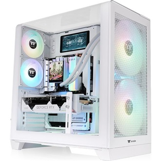 Thermaltake View 390 Air táp nélküli ablakos Mid Tower számítógépház fehér