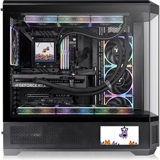 Thermaltake View 600 TG táp nélküli ablakos Full Tower számítógépház fekete
