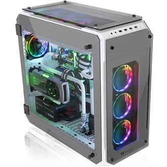 Thermaltake View 71 Tempered Glass Snow Edition táp nélküli ablakos Full Tower számítógépház fehér