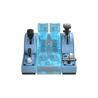 Thrustmaster TCA Quadrant Add-on Airbus Edition USB-A gázkar játékvezérlő kék-fekete