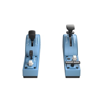 Thrustmaster TCA Quadrant Add-on Airbus Edition USB-A gázkar játékvezérlő kék-fekete