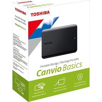 Toshiba Canvio Basics 2TB USB-A 3.2 Gen1 2,5" külső HDD fekete