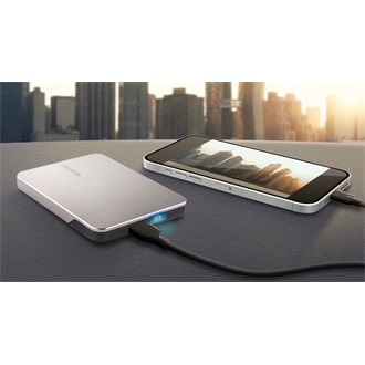 Toshiba Canvio Flex 4TB USB-A/C 3.2 Gen1 2,5" külső HDD ezüst