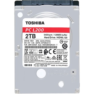 Toshiba L200 2TB 5400rpm 128MB SATA3 2,5" HDD OEM
