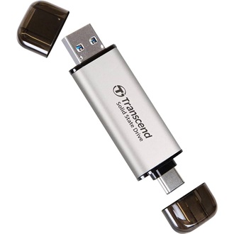 Transcend ESD310 2TB USB-A/C 3.2 Gen2 külső SSD ezüst