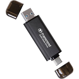 Transcend ESD310 512GB USB-A/C 3.2 Gen2 külső SSD fekete