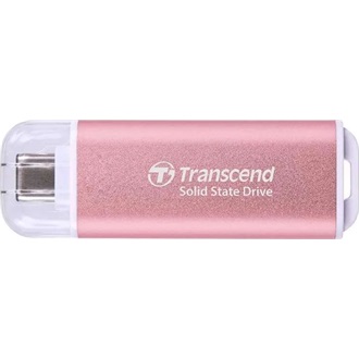 Transcend ESD310 512GB USB-A/C 3.2 Gen2 külső SSD rózsaszín