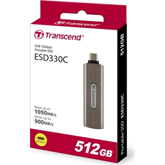 Transcend ESD330 512GB USB-C 3.2 Gen2 külső SSD szürke