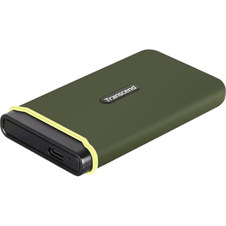 Transcend ESD380 500GB USB-C 3.2 Gen2×2 ütésálló külső SSD zöld