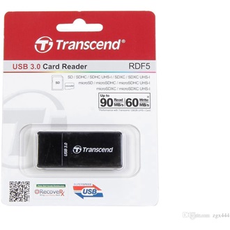 Transcend RDF5 USB3.0 SD/microSD kártyaolvasó fekete