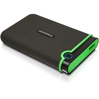 Transcend StoreJet M3S 2TB USB3.0 2,5" külső HDD zöld-fekete
