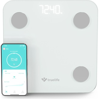 TrueLife FitScale W1 smart home Bluetooth személymérleg fehér