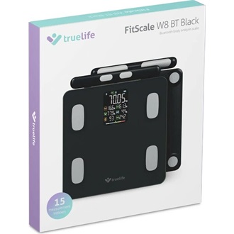 TrueLife FitScale W8 Black Okosmérleg 15 mérési funkcióval