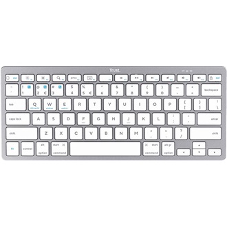 Trust 24651 Bluetooth angol (US) membrán billentyűzet ezüst-fehér