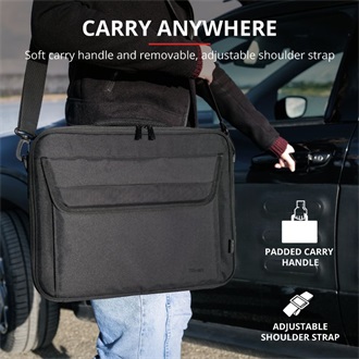 Trust Atlanta Bag ECO 15,6" notebook poliészter oldaltáska fekete