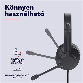 Trust Ayda Max fejhallgató headset fekete
