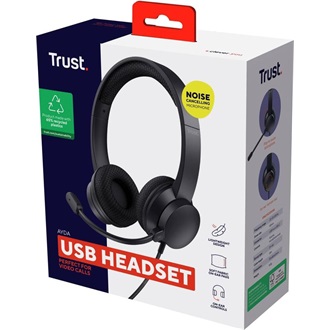 Trust Ayda fejhallgató headset fekete
