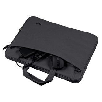 Trust Bologna Eco Slim 16" notebook poliészter oldaltáska fekete