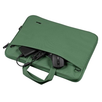 Trust Bologna Eco Slim 16" notebook poliészter oldaltáska zöld