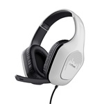 Trust GXT415 Zirox gaming fejhallgató headset fehér-fekete