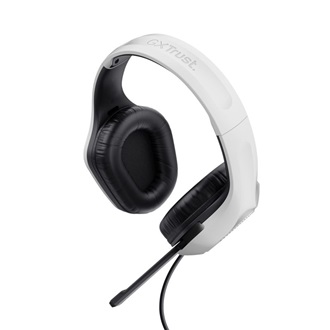 Trust GXT415 Zirox gaming fejhallgató headset fehér-fekete