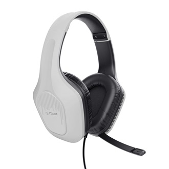 Trust GXT415 Zirox gaming fejhallgató headset fehér-fekete