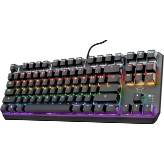 Trust GXT 834 Callaz TKL USB angol (US) gaming Outemu Red mechanikus billentyűzet fekete