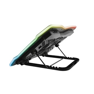 Trust GXT 1126 Aura RGB notebook hűtőpad / állvány fekete