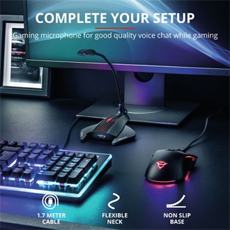 Trust GXT 239 Nepa gaming mikrofon fekete