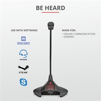 Trust GXT 239 Nepa gaming mikrofon fekete