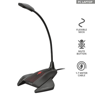 Trust GXT 239 Nepa gaming mikrofon fekete