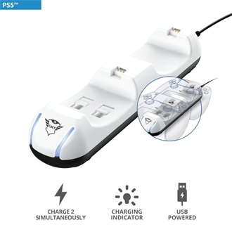 Trust GXT 251 Duo Charging Dock PlayStation 5 controller hálózati töltő adapter