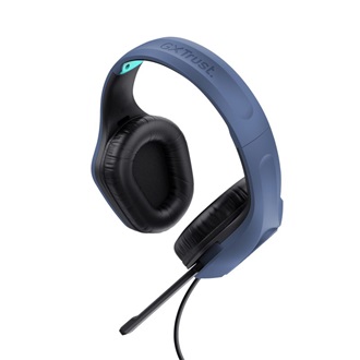 Trust GXT 415 Zirox gaming fejhallgató headset kék-fekete
