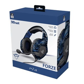 Trust GXT 488 FORZE-B PlayStation 4 gaming fejhallgató headset kék