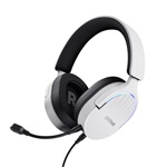 Trust GXT 490 Fayzo gaming fejhallgató headset fehér-fekete